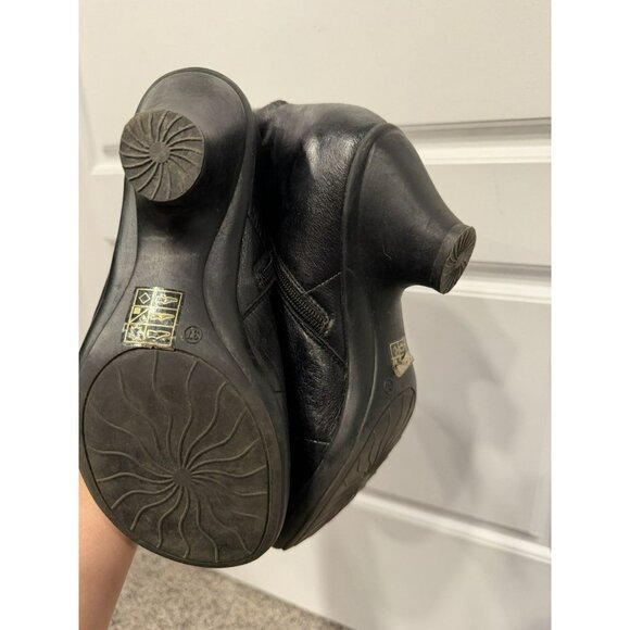 Miz Mooz Claudia Ankle Black Leather Boots Size 37 - Picture 5 of 7